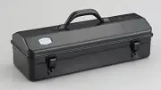 TOYO Steel Hip Roof Tool Box Y-410 Black Made in Japan 433 x 168 x 173.5mm