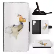 FLIP CASE FOR SAMSUNG GALAXY|WATERCOLOUR DOG LABRADOR ART