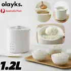 Olayks Electric Rice Cooker Mini Portable Small Cook Cooking Soup Steamer 1.2L