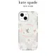 【kate spade】iPhone 15系列 MagSafe 精品手機殼 純白牡丹 iPhone 15