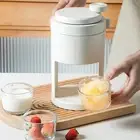 Manual Ice Crusher Hand-Crank Ice Shaver with Ice Freezing Mold Mini Tudwf
