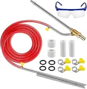 Pressure Washer Sandblasting Kit 1/4 Inch Quick Connect Sandblaster Gun Kit Wet Sandblasting Set with Replacement Nozzles