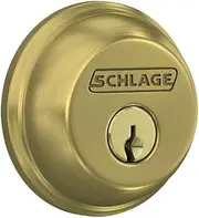 Single Cylinder Deadbolt, Satin Brass (B60 N 608)