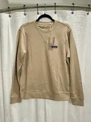 Patagonia NWT Regenerative Organic Certified Cotton Crewneck Sweatshirt S Tan