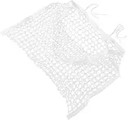 iplusmile Wall Mounted Storage Net Sturdy Mesh Organizer for Nursery Bathroom Space Saving Hanging Bag for Stuffed Animals
