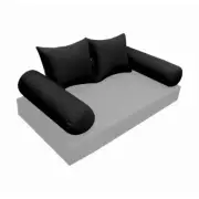 |SLIPCOVER ONLY| S4 Outdoor Bolster Backrest Pillow Covers Knife Edge Full AD109