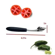 1Pc Stainless Steel Chili Corer Remover Seed Remover Jalapeno Pepper Corer Tool