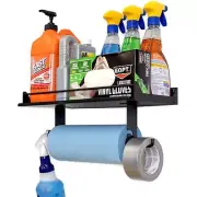 The Original Quick Clean Garage Paper Towel Holder, Wall Mount Shelf, One-Han
