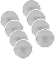 KALLORY 8 sets Engraving Blank Coins with Threaded Edges DIY Copper Medal Blanks for Crafts for Storage Box Included for Collectors and Special Occasions