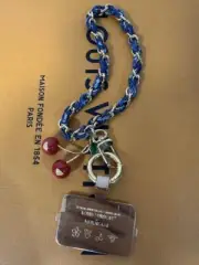 LOUIS VUITTON x Takashi Murakami M02623 Fortune Denim Cherry Bag Charm 2025