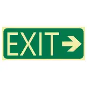Exit Sign - Exit Arrow Right | Exit and Evacuation Signs