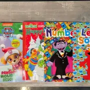 Kids Learning Coloring Books Sesame Street Paw Patrol Toy Story