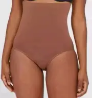SPANX Women's Higher Power Brief Size C Cotton Panty Cocoa Color NIP Slims Waist