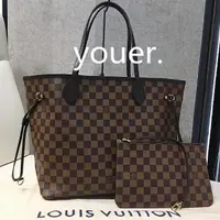 在飛比找蝦皮購物優惠-二手現貨 LV NEVERFULL MM N41358 棋盤