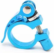 Anneome 34.9mm Aluminum Alloy Bike Seatpost Clamp Quick Release Lock for Bicycle Accessories