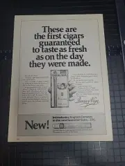 Garcia Y Vega Cigar Print Ad 1972 8x11 Great To Frame