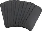 MERRYHAPY 10-piece Bamboo Fiber Liners for Newborn Nappies Grey 5-layer Washable Cloth Diaper Inserts
