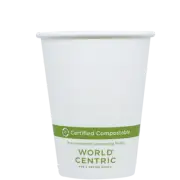 World Centric's 8 oz Hot Cups - Paper - FSC Mix - - Case of 1000