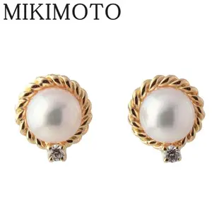 Mikimoto 耳環 珍珠 Akoya 2way 日本直送 二手