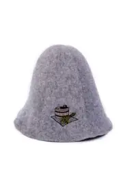 Sauna Hat Natural Wool Felt Cap Bath House Kit Schapka Hat Saunahut Saunamütze