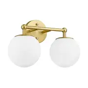 Bathroom Light Fixtures Vanity Lights Over Mirror Wall Sconce with 2-Light Gold