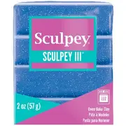 Sculpey III Modelling Clay Blue Glitter 57g