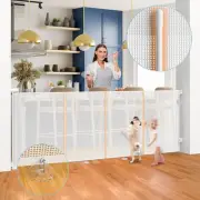 Retractable Baby Gate, 105 cm Extra High Baby Safety Gate Extends up to 180 c...