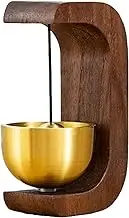 Doorbell Chime, Door Bell for Door Opening, C-Shaped Wooden Magnetic/Adhesive Doorbell Chime for Home