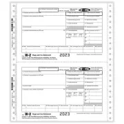 W-2 3-part Twin Set-Employee Carbonless (200 Mailers/Box)