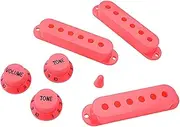 HAMPPLIES Guitar Pickup Cover Set 7pc Plastic Humbucker Covers Musical Instrument Protective Cap Fadeless Simple Assembly