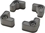 Nevalerra Anti-Vibration Pads for Washing Machine & Dryer, Pack of 4, Robust Machine Pads, Noise Reduction & Stabilisation, Non-Slip Household Appliance Accessories for Home Washrooms