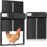 Automatic Chicken Coop Door, Chicken Coop Door Opener with Timer Control, Bat...