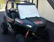 Double Ott Polaris RZR 900/1000/XP/Turbo (14-18) Full Windshield (Clear)