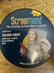 Screenmend Window Screen Repair Kit 1-2" x 80" Roll (Silver-Gray)