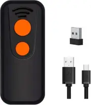 Symcode Bluetooth Wireless Barcode Scanner 1D Laser Portable USB