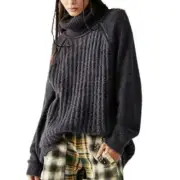 Free People Big City Turtleneck in Sunflower Seed Combo size XS
