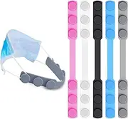 5 PCS Mask Extender Soft Extension with Earrings Stand Mask Buckle Mask Hook Adjustable Extended Belt Ear Protection Sport Fan Buckle