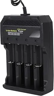 Battery Charger Universal Smart 4 Bay Lithium Ion Battery Charger for 10440 14500 16340 16650 14650 18350 18500 Batteries Outdoor Travel Backup