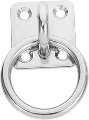 Alipis Stainless Steel Heavy Duty Pad Eye Plate Hook for Ceiling Mounting with Unique Design for Stability Easy Installation for Solid Walls Decks and Trees