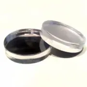 (100) 1/2" x 1/4" Mirror Acrylic Circle Disc Craft Plastic Plexiglas Token Base