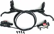 Mountain Bike Disc Brake Kit, Including Front and Rear Calipers - Hydraulic Disc Brakes for 800mm/1400mm Road and MTB Bicycles(Black)