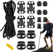 Elastic lanyard backpack buckle - Adjustable Rope Clip Fastener, Secure Gear Strap | Lightweight Elastic Cord Holder, Elastic Backpack Rope Lock for Hiking, Camping, Climbing, and Trekking Adventures