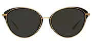 Linda Farrow SONG LFL1445 C1 Women’s Sunglasses Gold Size 59