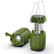Camping Lantern 5000mAh Solar Hand Crank Telescopic LED Flashlight USB Charge