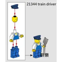 在飛比找蝦皮購物優惠-【群樂】LEGO 21344 人偶 train driver
