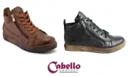 Cabello Comfort Shoes leather lace up zip boots Cabello Shoes EG1570 Black Brown