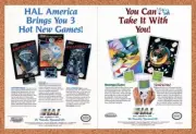 Hal America NES Games Original 1989 Vintage Ad - LoLo Video Game Promo