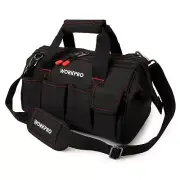WORKPRO 14-inch Tool Bag, Multi-pocket Tool Organizer with Adjustable Shoulde...