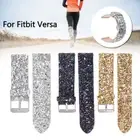 For Fitbit Versa 2 | Versa Lite Strap Watch Leather Band Bracelet Watch Bling
