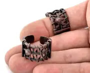 Wire Adjustable Ring Antique Copper Plated brass (18mm 8US inner size) 2747